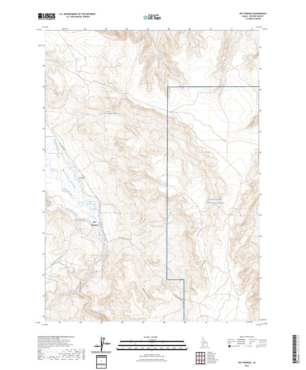 USGS Topographic Map – Hot Springs