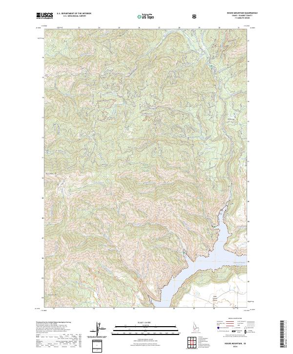 USGS Topographic Map – House Mountain