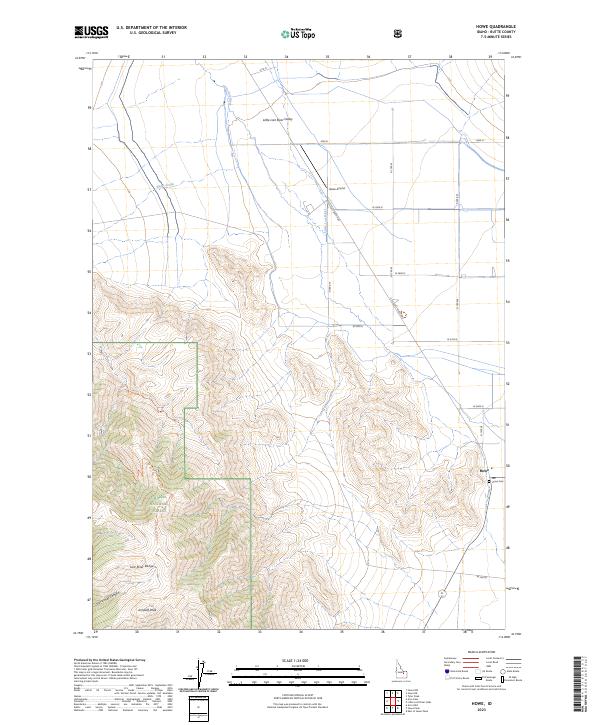 USGS Topographic Map – Howe