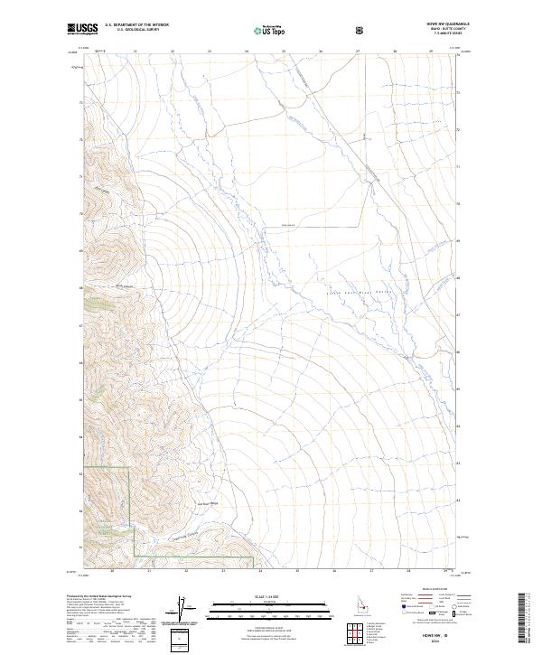 USGS Topographic Map – Howe NW