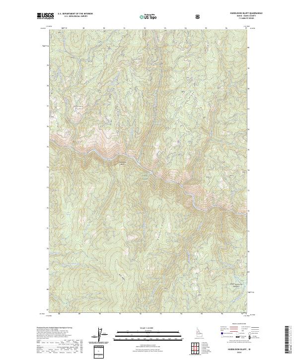 USGS Topographic Map – Huddleson Bluff