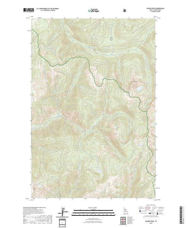 USGS Topographic Map – Hungry Rock