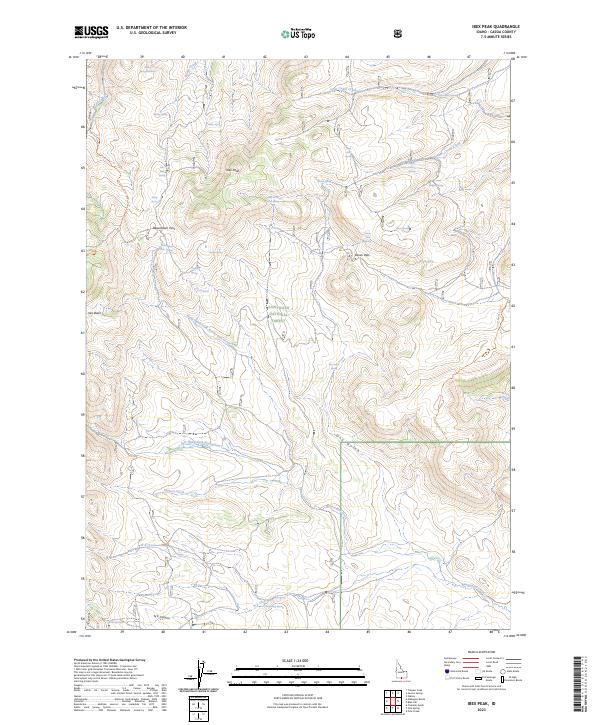 USGS Topographic Map – Ibex Peak