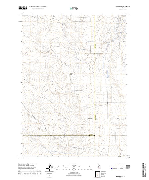 USGS Topographic Map – Indian Butte
