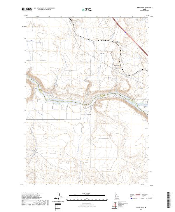 USGS Topographic Map – Indian Cove