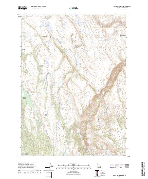 USGS Topographic Map – Indian Hay Meadows