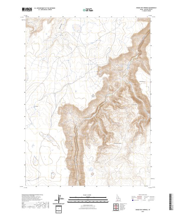 USGS Topographic Map – Indian Hot Springs
