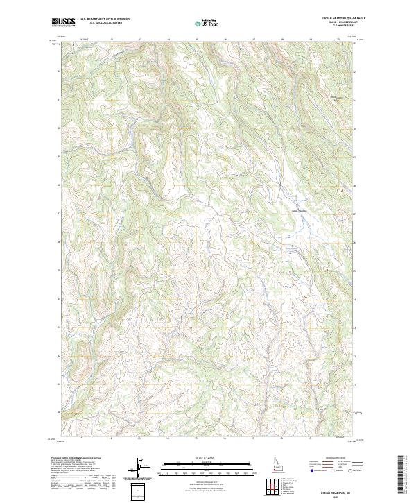 USGS Topographic Map – Indian Meadows