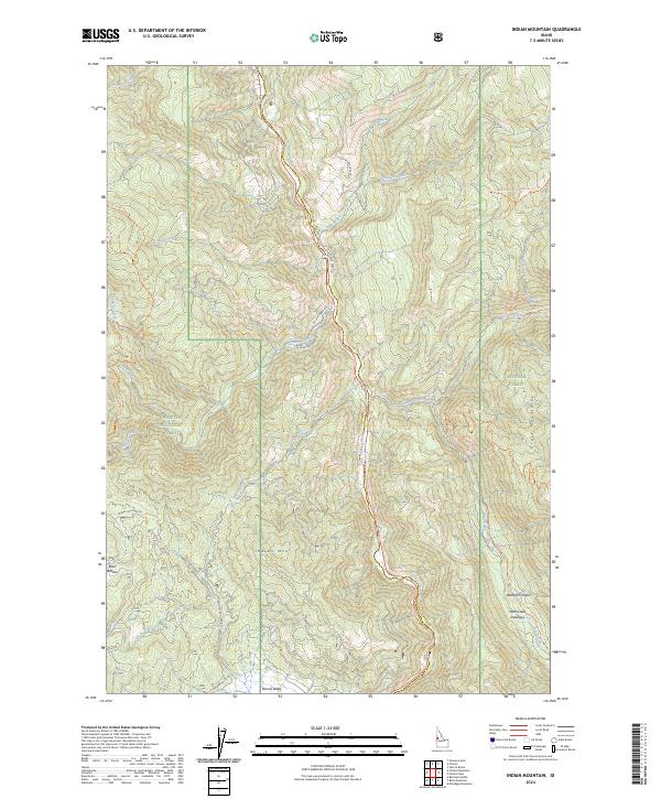 USGS Topographic Map – Indian Mountain