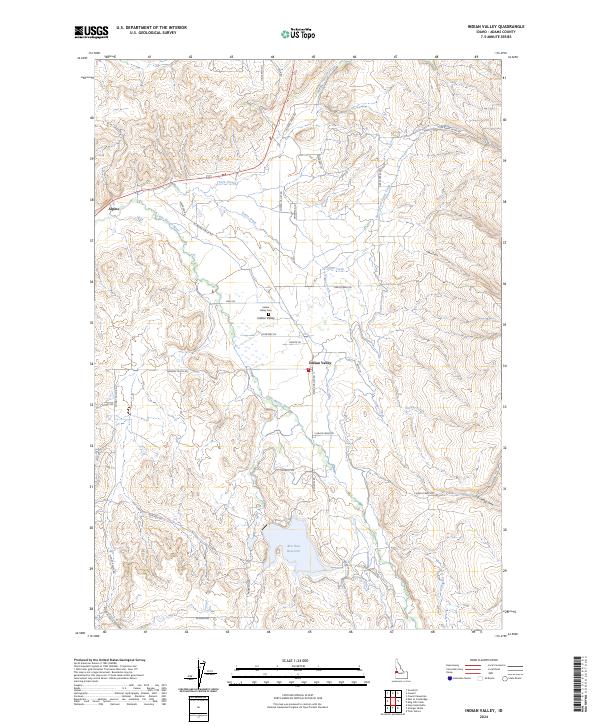 USGS Topographic Map – Indian Valley