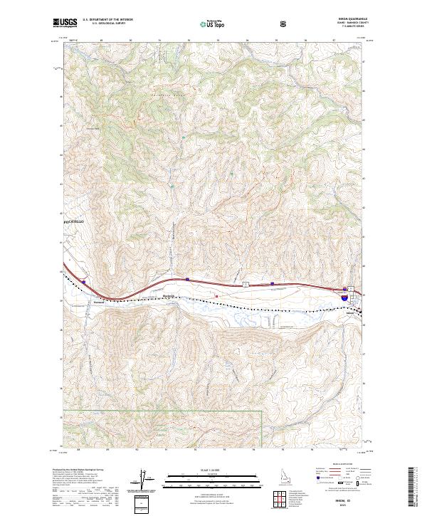 USGS Topographic Map – Inkom