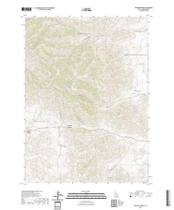USGS Topographic Map – Ireland Springs