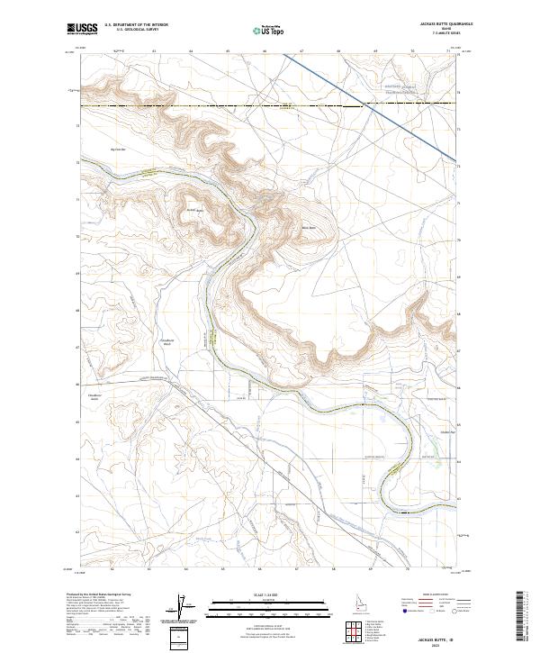 USGS Topographic Map – Jackass Butte