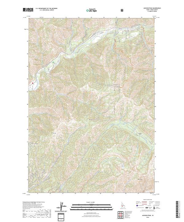 USGS Topographic Map – Jackson Peak