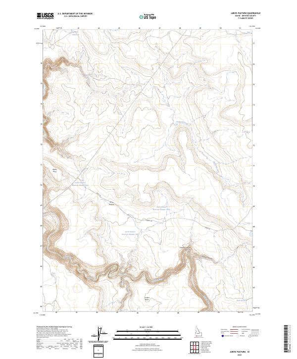 USGS Topographic Map – Jarvis Pasture