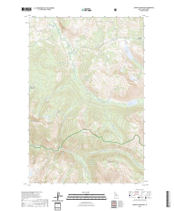 USGS Topographic Map – Jeanette Mountain