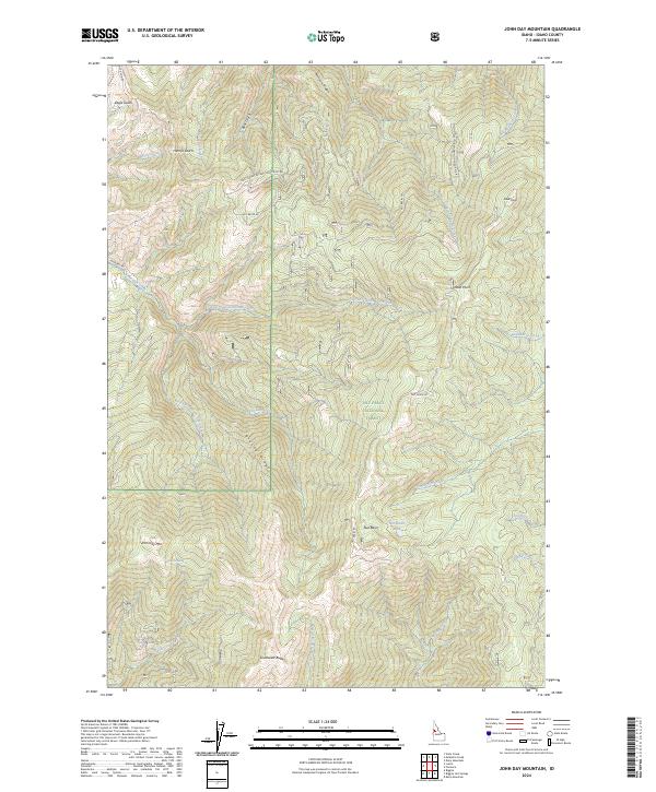 USGS Topographic Map – John Day Mountain