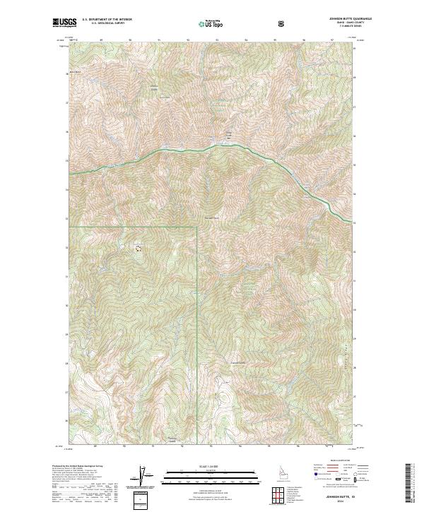 USGS Topographic Map – Johnson Butte