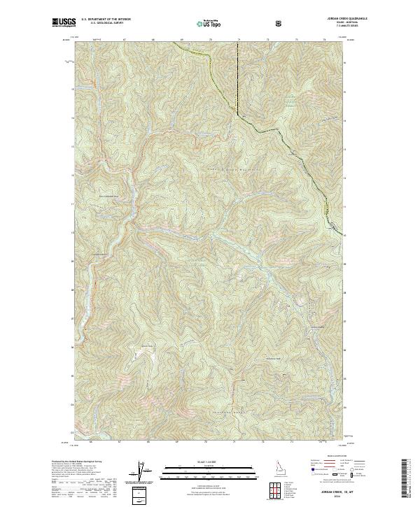 USGS Topographic Map – Jordan Creek