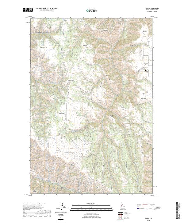 USGS Topographic Map – Joseph