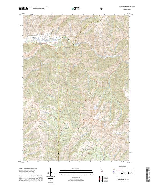 USGS Topographic Map – Jumbo Mountain