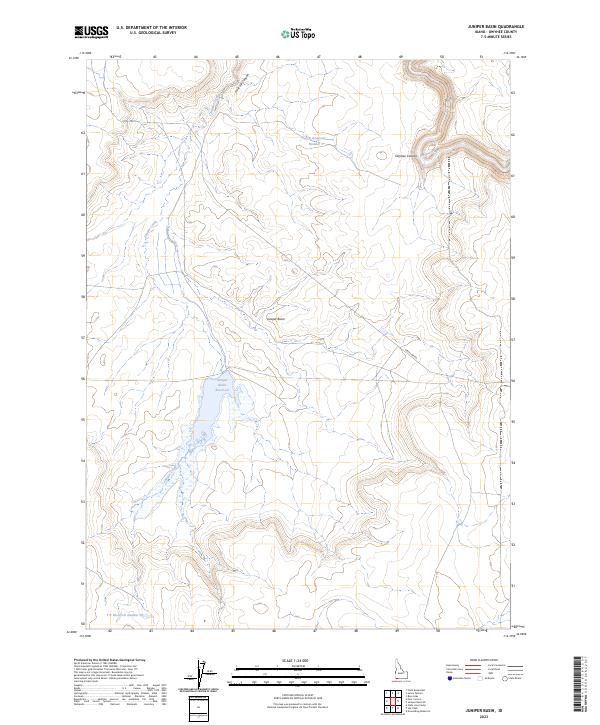 USGS Topographic Map – Juniper Basin