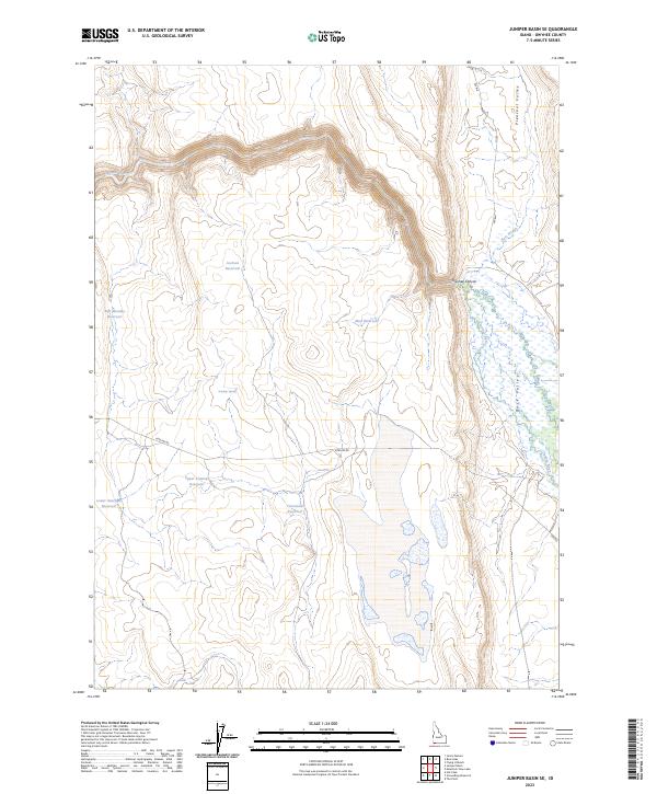 USGS Topographic Map – Juniper Basin SE
