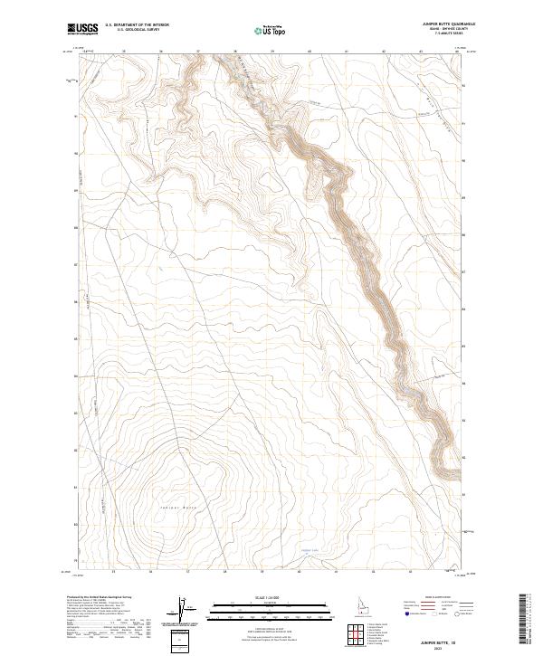 USGS Topographic Map – Juniper Butte