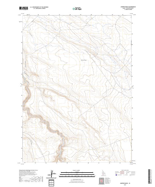 USGS Topographic Map – Juniper Ranch