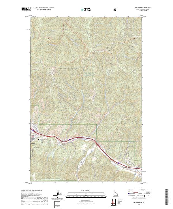 USGS Topographic Map – Kellogg East