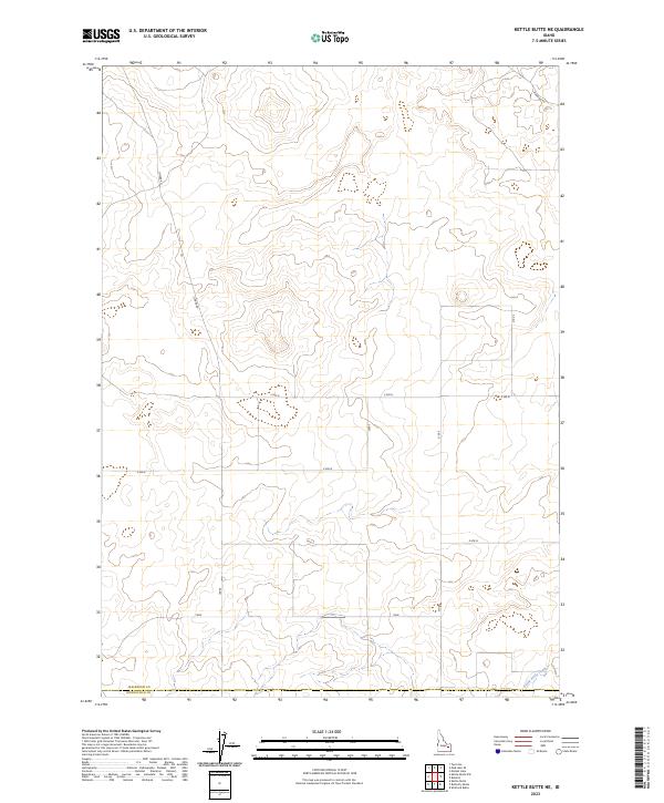 2023 Map of Kettle Butte NE, 2023 Print