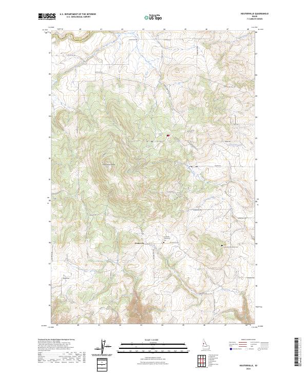 USGS Topographic Map – Keuterville