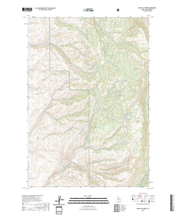 USGS Topographic Map – King Hill Creek