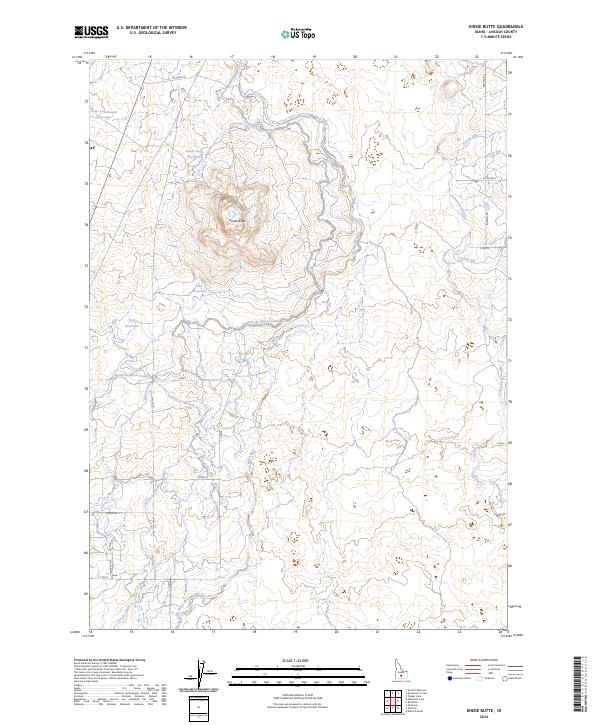 USGS Topographic Map – Kinzie Butte