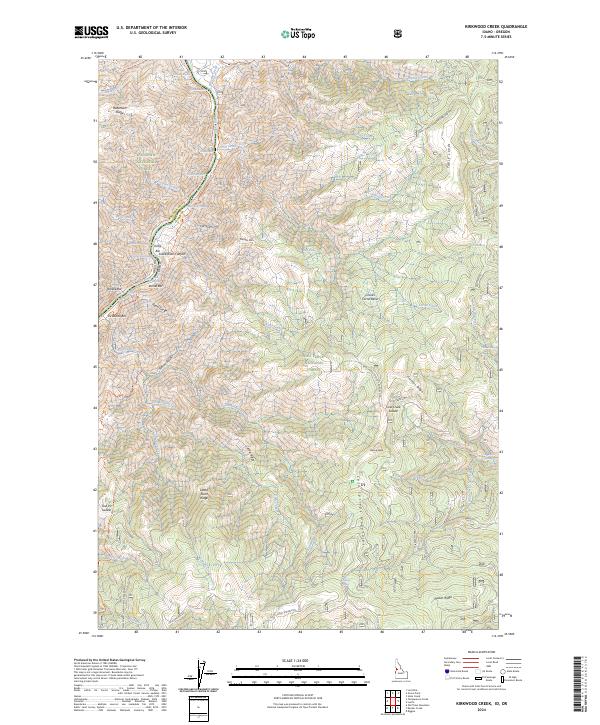 USGS Topographic Map – Kirkwood Creek