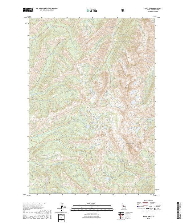 USGS Topographic Map – Knapp Lakes