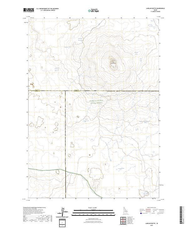 USGS Topographic Map – Laidlaw Butte