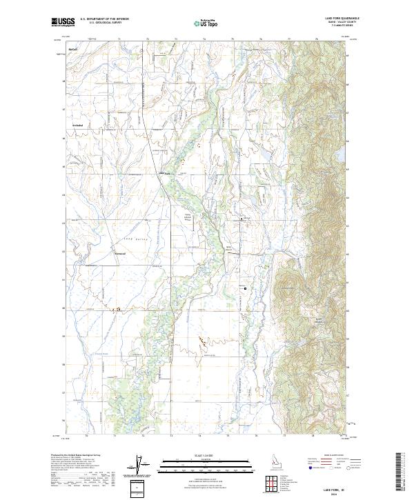 USGS Topographic Map – Lake Fork