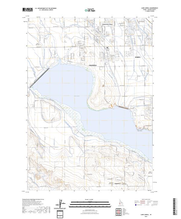 USGS Topographic Map – Lake Lowell