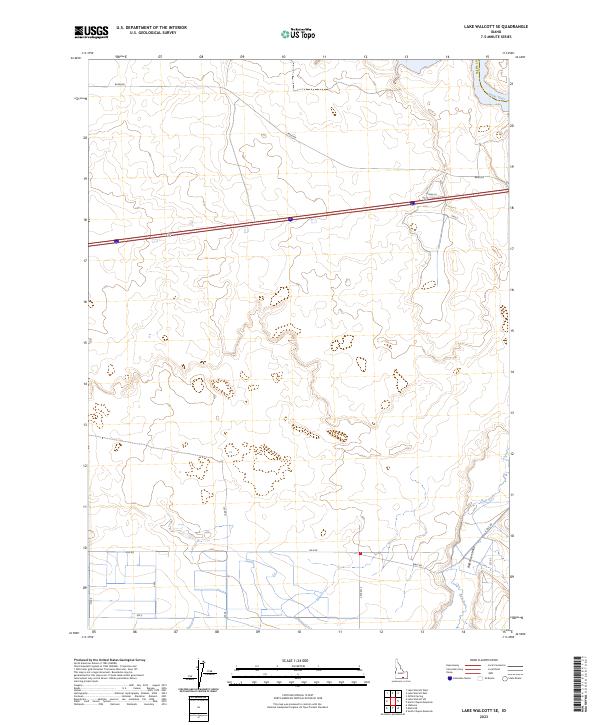 USGS Topographic Map – Lake Walcott SE