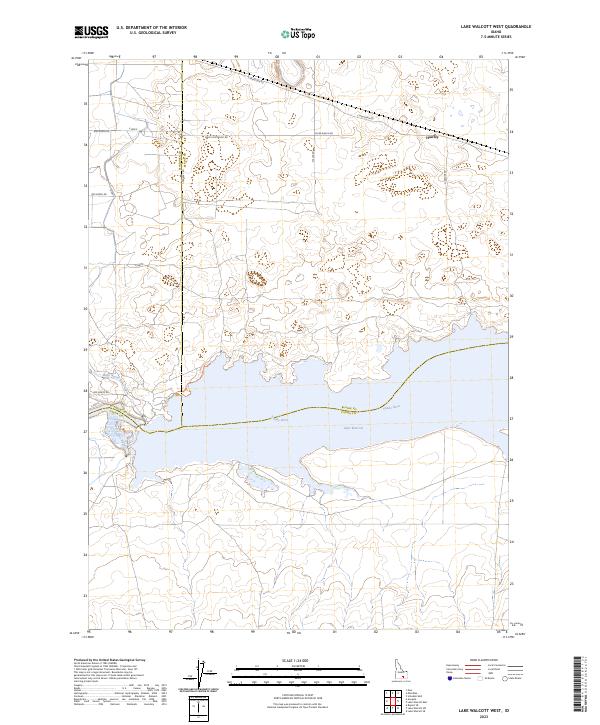 USGS Topographic Map – Lake Walcott West