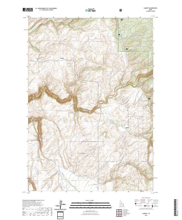USGS Topographic Map – Lamont