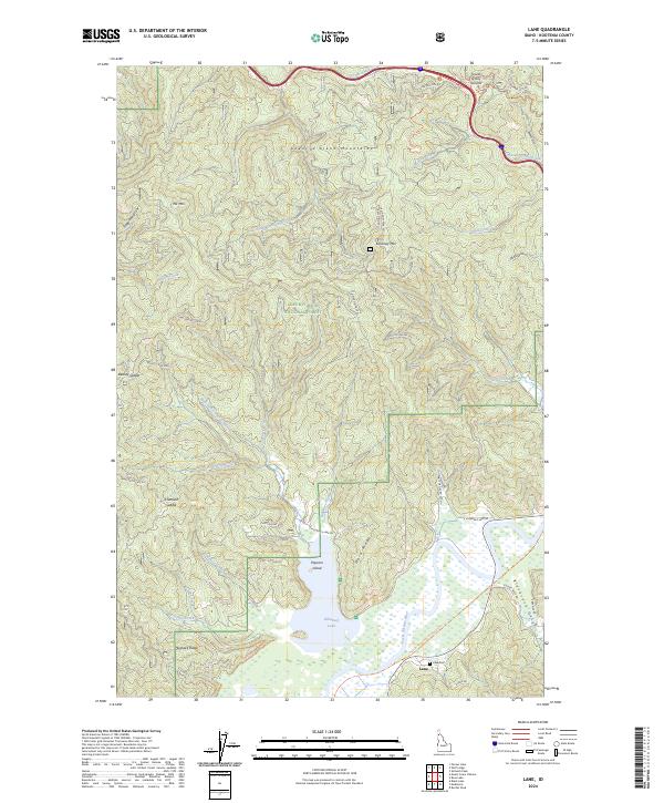 USGS Topographic Map – Lane