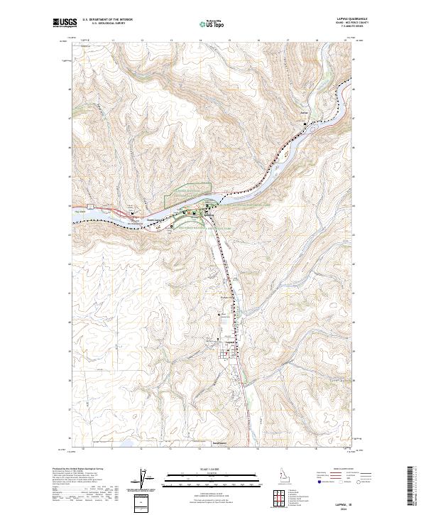 USGS Topographic Map – Lapwai