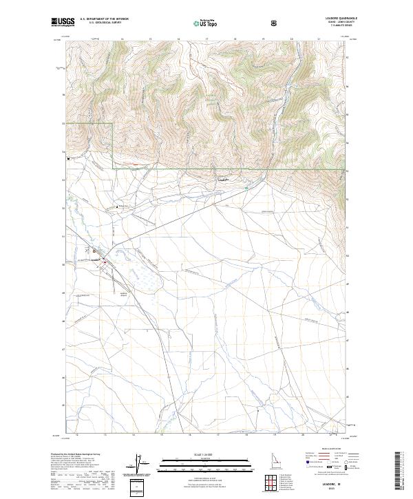 USGS Topographic Map – Leadore