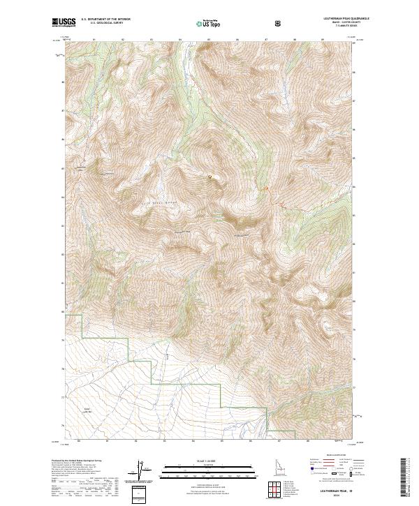 USGS Topographic Map – Leatherman Peak