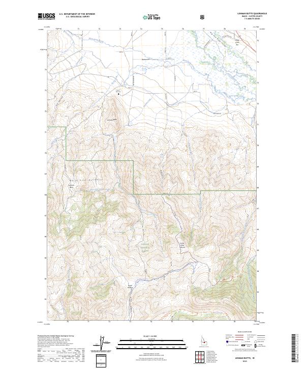 USGS Topographic Map – Lehman Butte