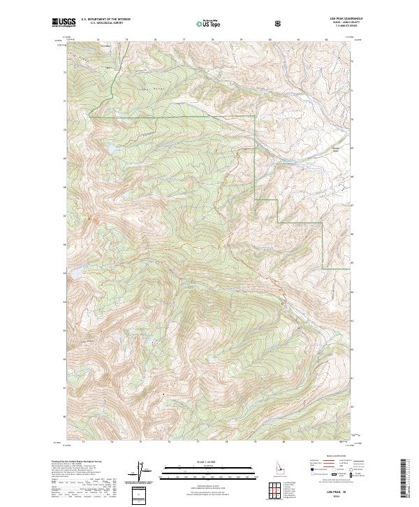 USGS Topographic Map – Lem Peak