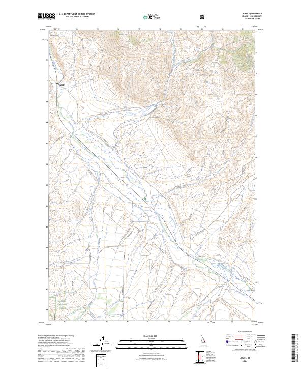 USGS Topographic Map – Lemhi