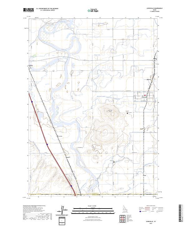 USGS Topographic Map – Lewisville